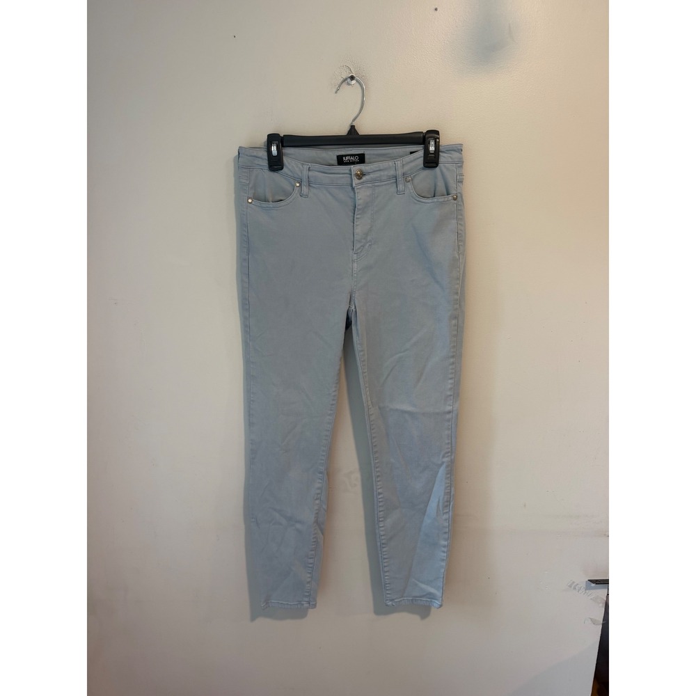 Buffalo David Bitton Havana High Rise Ankle Pants Light Blue Soft Stretch 8/29